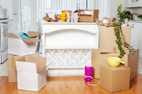 Careful loading of furniture into a moving truck in St Johns Wood