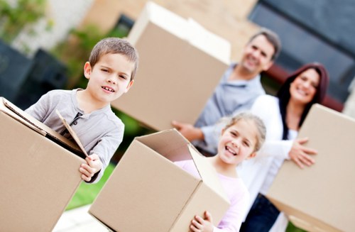 Professional same-day removals vehicle loaded for a move in NW8