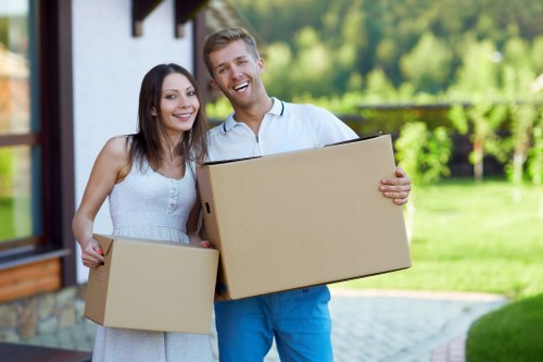 St Johns Wood movers handling a residential move near busy streets