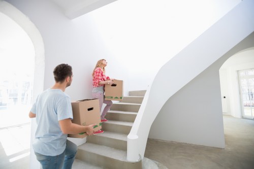 Loading boxes and furniture for a local move in St Johns Wood