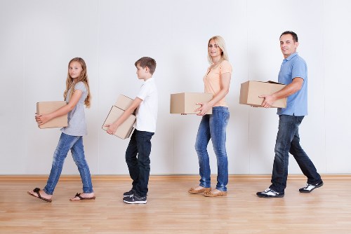Household items loaded safely for a local removal service in St Johns Wood